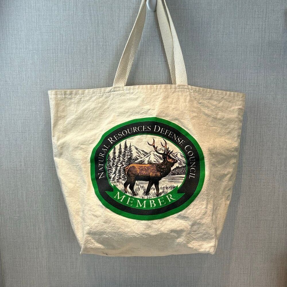 Natural Resources Defense Council Member Tote Bag Canvas Elk Mountains Forest NR